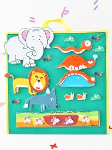 Felt Snail Walking Picture Book Teaching Aids Kindergarten Story Performance Props English Public Class Apron Play Doll Patch