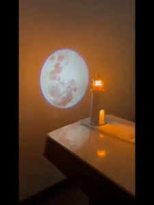 1pc Lighthouse Night Light with A Clear Moon Projection Image Sensitive Human Body Sensing Switch and Long-brightness Function That Can Be Switched Suitable for Many Scene Atmospheres and The Sealed Packaging of The Product Is More Decent.