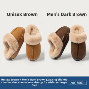 DALA BEAR | Thick Bottom Anti-slip Warm Cotton Slippers
