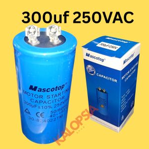 Mascotop Brand 300uF 250VAC Motor Starting Capacitor for Washing Machine or Motor No Polarity 30-824022TM