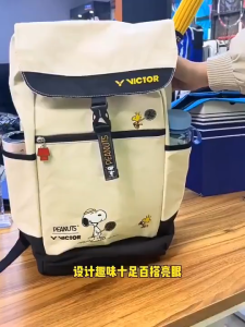 VICTOR Snoopy Badminton Backpack Sports Training Joint Limited Edition Leisure Student Backpack Cartoon Cute Indepe