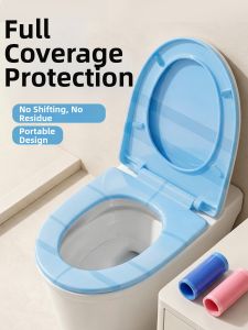 GUXU | Disposable Anti-Dirt Blue Film Toilet Seat Cover for Travel