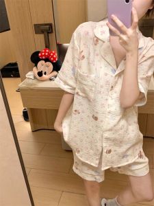 Bộ Đồ Ngủ Cotton Mùa Hè Cho Nữ Bộ Đồ Mặc Nhà Thoải Mái Rộng Rãi Dễ Thương Bộ Đồ Ngủ Cotton Nguyên Chất Cho Nữ