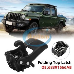 OE 68391566AB 68391566AA Folding Top Latch for Jeep Wrangler 2018-2024 Replacement Soft Top Bracket Black