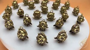 Móc Khóa Hổ Con Có Cánh Dễ Thương Bằng Đồng Thau Nguyên Chất - Đồ Đồng Thuận Tâm