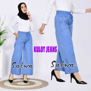 Celana Kulot Jeans Wanita Terbaru 2022