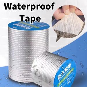 K.1pcs Butyl rubber waterproof tape Aluminum Foil Tape Super Fix Repair Wall Crack Waterproof Tape Roof wall repair waterproof tape Strong repair tape