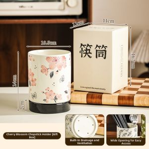 Mr.Snail | Vintage Ceramic Chopstick Holder Drying Organizer