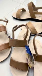 K รองเท้าเพื่อสุขภาพ รองเท้าผู้หญิง รองเท้าแตะ รองเท้าแตะแบบสวม deblu เดอบลู รุ่น BD - L5004S-2 สีเบจ โอวัลติน ครีม ดำ Size 36-41