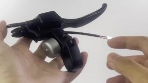 Tay Cầm Phanh Hợp Kim Nhôm Có Chuông Cho Xe Tay Ga Điện Ninebot ES2 HX X7 X8 - Phụ Kiện Cần Gạt Lắp Ráp Tay Phanh