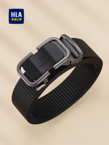HLA | Canvas Automatic Buckle Black Mens Tactical Belt