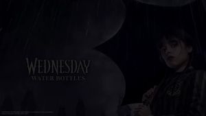 [Cinereplicas x Netflix] Wednesday with Cello -500ml Thermo+Double Wall Adams Family Wednesday Insulated Cup Little Wolf Womens Enid Water Cup