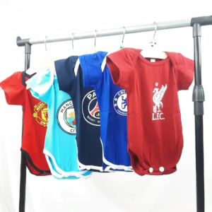 Baju Bayi Jumper Romper Jumsuit Baby Newborn 0 12 Bulan Karakter Lucu Logo Club Bola Dunia Hadiah Hampers Kado Lahiran