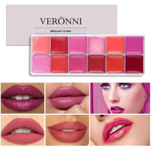 12 Màu Matte Lipstick Palette Dưỡng Ẩm Son Bóng Trang Điểm Bộ Dành Cho Nữ Lễ Tình Nhân Tặng Làm Đẹp Dưỡng Ẩm Môi Dụng Cụ