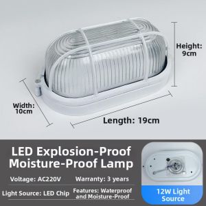 MENGMIAN | Waterproof & Explosion-proof Light for Kitchen Exhaust Hood