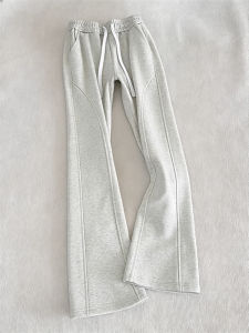 Cleanfit Elastic Waist Gray Tapered Sports Pants