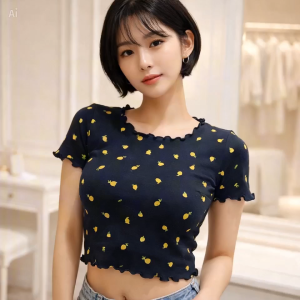 Z*R* ROUNDNECK BASIC CROP TOP #SUPERSALE
