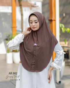 Jilbab hijab kerudung bergo krudung wanita dewasa jersey instan terbaru new terlaris terkini modern kekinian murah viral 2022 Arrafi AR 662 adem mudah di bentuk cantik pet antem bahan stella ori premium cantik bayar di tempat COD gratis ongkir