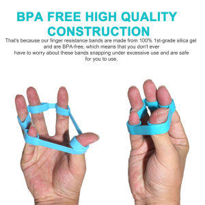 Silicone Finger Gripper Exerciser Hand Grip Strengthener Wrist Stretcher Five-finger Expander Trainer Hand Resistance for Men Women Fitness Equipment