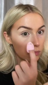 LS Sponge Puff Thumb Air Cushion Foundation Spon Mini Jari Spon finger