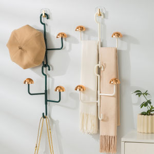 Hat Rack Folding Hat Organizer Cap Hat Hanger Closet Door Hat Hook Wall Mount Tie Scarf Holder for Entrance Hallway Bedroom Closet