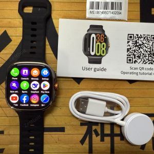 Cellular M99 Smartwatch 2.4 inch Amoled Screen insert 4G/5G Sim Card GPS WIFI 190° Rotating Camera Game Android 10.0 Smart Watch