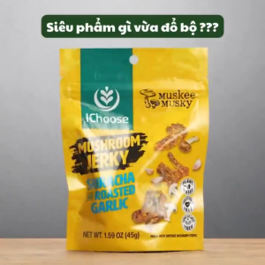 iChoose - Mushroom jerky sweet spicy sriracha roasted garlic 45gr