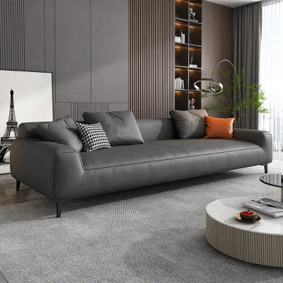 Modern Simplistic Velvet Durable Sofa 3-4 Seater