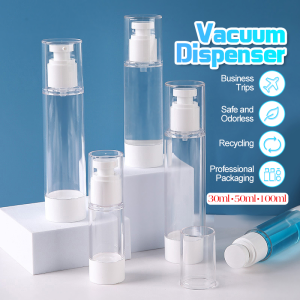 30ml/50ml/100ml Portable Vacuum Spray/ Pump Bottle Airless Refillable For Liquid Lotion Sanitizer旅行喷雾瓶罐