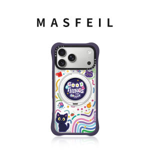 MASFEIL | Colorful Graffiti Magnet Phone Case With Stand for iPhone 17 Pro Max