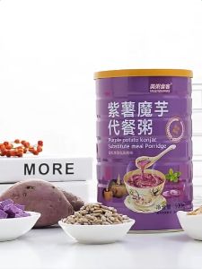 instant oatmeal Corn Congee 500g Canned cereal yellow corn powder Weight loss meal replacement Nutritious breakfast rolled oats Purple potato konjac meal Pumpkin and corn Congee instant corn soup Meal Replacement Purple Potato Congee