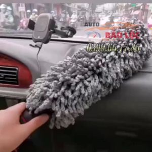 Cây chổi tròn lau bụi bằng sợi dầu cán dài kim loại dọn nội thất cho xe hơi xe ô tô xe tải