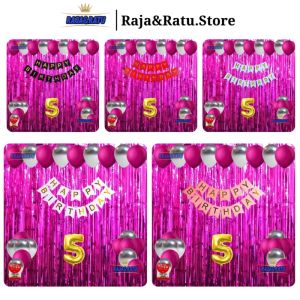 Paket Set Pesta Ulang Tahun Dekorasi Happy Birthday Anak-anak Cowok Dan Cewek Dekorasi Ultah Simple