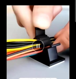 10 Pcs Klip Kabel Tempel Fleksibel Klem Kabel Tie Flexible Cable Clip Clamp