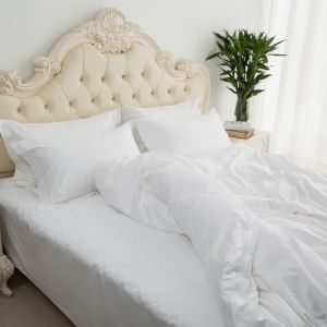 Pure Cotton Hotel Bedding Four-Piece Set Five-Star Hotel Quality White Bed Sheets Duvet Cover Quilt Cover Standard Size