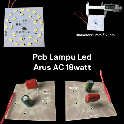 Cuci Gudang Pcb LED 220V AC khusus 18watt Kondisi Normal