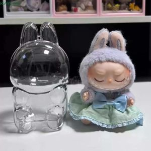 Labubu Protective Shell Storage Bag Dustproof Anti-lost Sit Down Labubu Collectible Peadant Detachable Transparent