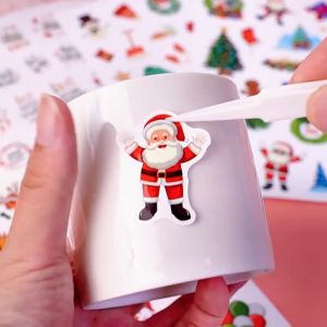 Pelekat Krismas boleh tanggal hiasan parti DIY Christmas Vinyl Decal 圣诞日记贴纸
