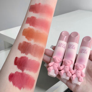 Cadia Gege Bear Velvet Mist Lip Mud Matte Lip Glaze: Lipstik Lip Gloss Wanita Non-Fading