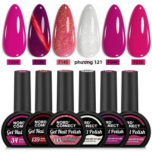 Bộ Sơn Móng Tay Gel Nhũ 2025 6 Món Bán Vĩnh Cửu Sử Dụng Đèn UV/LED Có Thể Tháo Rời Làm Đẹp Móng Nghệ Thuật 8ml Mỗi Chai