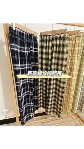 Quần ống rộng kẻ sọc cho nữ quần ống suông mỏng mùa hè thon gọn dáng rộng quần kẻ sọc cạp cao Quần Phong Cách Hồng Kông