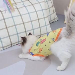 áo ba lỗ khủng long mùa hè mát mẻ cho chó mèo - T3 PETS SHOP