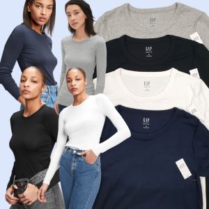 Kaos Lengan Panjang Wanita GPT012 Gap Modern Crewneck Longsleeve Tshirt Branded