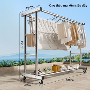 YIXUAN | Giá Phơi Quần Áo Bằng Thép Không Gỉ Chắc Chắn