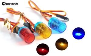 Multi-function Flashing Rotating LED Light Bar Alarming Lamp for 1/14 Tamiya 1/10 RC Car Engineering Truck Upgrade Parts