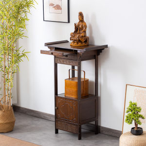 Economic New Chinese Style Altar Table Small Size Home Use for Offering Buddha Guanyin And Wealth God Worshiping Table