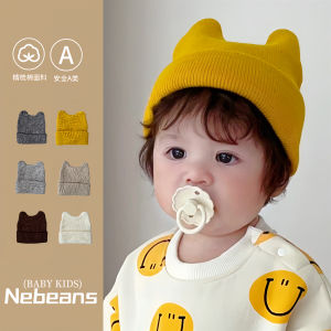 Cute Knitted Cat Hat for Babies And Toddlers Warm Cozy Overhead Outdoor Fleece High Top Knit Cap Suitable for All Seasons
