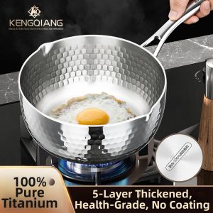 RONGCHUAN | Baby & Infant Feeding Pure Titanium Small Saucepan