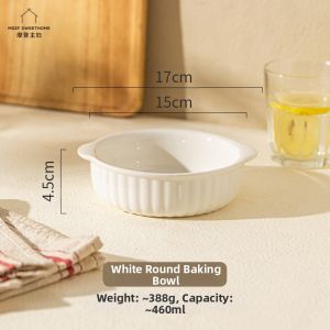 MODERN SWEETHOME | Modern Housewife Dual-Handled Baking Bowl Ceramic