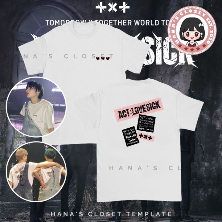 ACT LOVESICK - TXT World Tour Concert Inspired T Shirt Custom